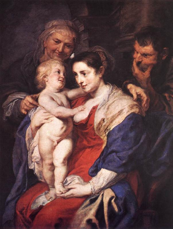 RUBENS, Pieter Pauwel The Holy Family with St Anne China oil painting art